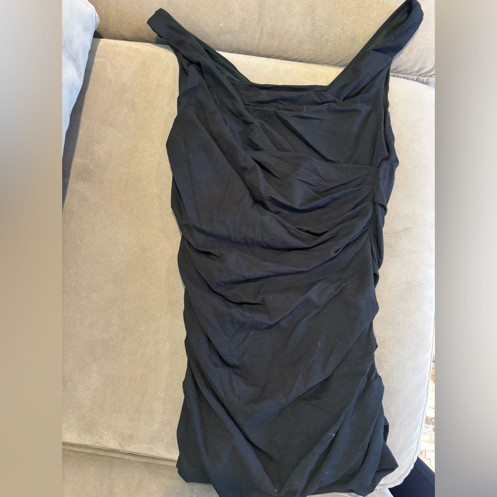 Express ruched black tank top. Only worn once.